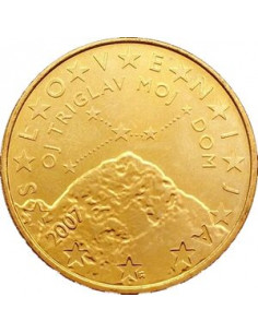 Awers monety Słowenia 50 Euro Cent 2007