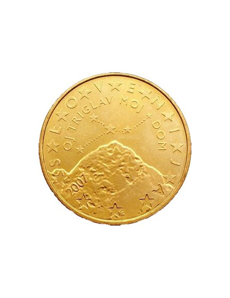 Awers monety Słowenia 50 Euro Cent 2007