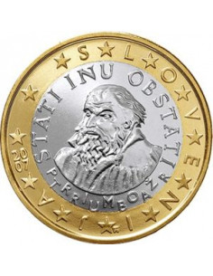 Awers monety Słowenia 1 Euro 2007