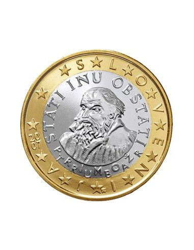 Awers monety Słowenia 1 Euro 2007