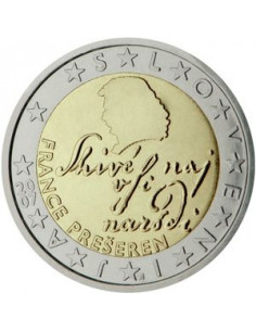 Awers monety Słowenia 2 euro 2007