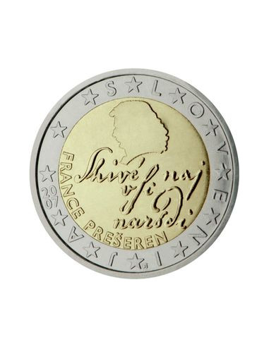 Awers monety Słowenia 2 euro 2007