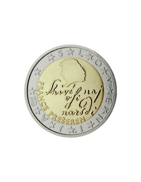 Awers monety Słowenia 2 euro 2007