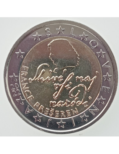 Awers monety Słowenia 2 euro 2022