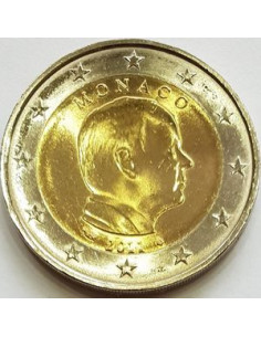 Awers monety Monako 2 euro 2011