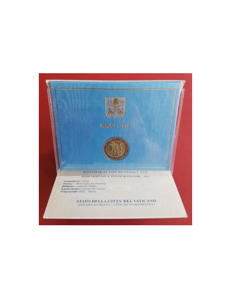 Rewers monety Watykan 2 euro 2012 VII Światowe Spotkanie Rodzin