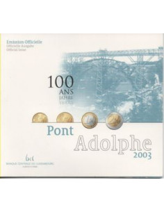 Awers monety Luksemburg Różne euro zestaw menniczy 2003