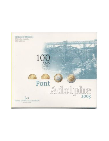 Awers monety Luksemburg Różne euro zestaw menniczy 2003
