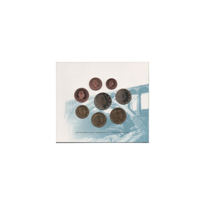 Rewers monety Luksemburg Różne euro zestaw menniczy 2003