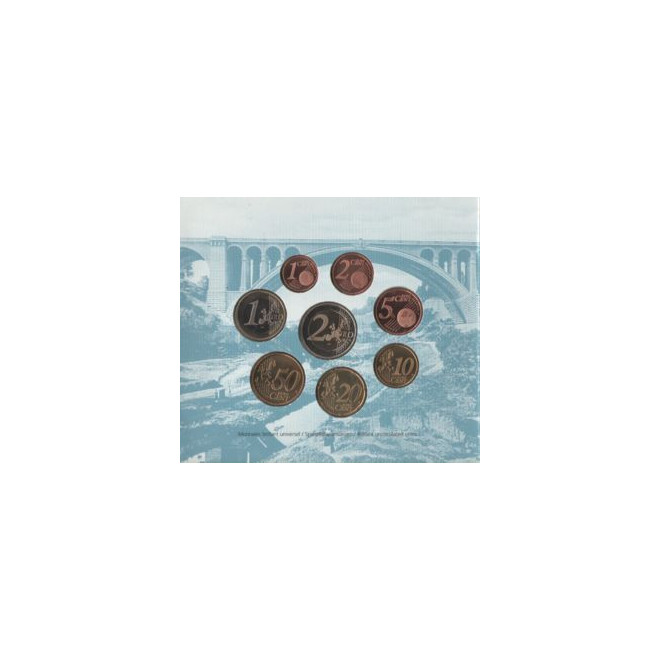 Rewers monety Luksemburg Różne euro zestaw menniczy 2003