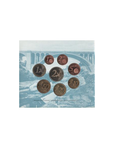 Rewers monety Luksemburg Różne euro zestaw menniczy 2003