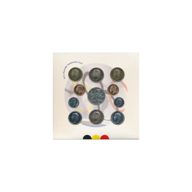 Rewers monety Belgia Zestaw menniczy 1996 igrzyska olimpijskie w Atlancie