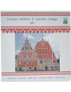 Awers monety Łotwa Różne euro zestaw 2014