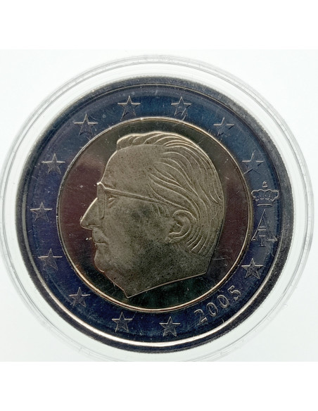 Awers monety Belgia 2 euro 2005