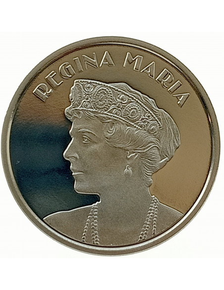 Awers monety Rumunia 50 Bani 2019 Królowa Maria Koburg
