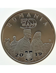 Awers monety Rumunia 50 Bani 2019 Królowa Maria Koburg 2