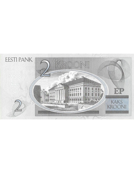 Tył banknotu Estonia 2 Korony 2006 UNC