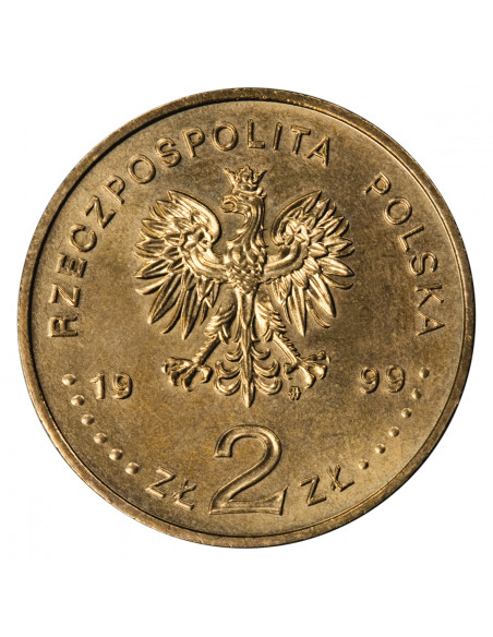 Rewers monety 2 zł 1999 Polscy podróżnicy i badacze: 100 rocznica śmierci Ernesta Malinowskiego 18181899
