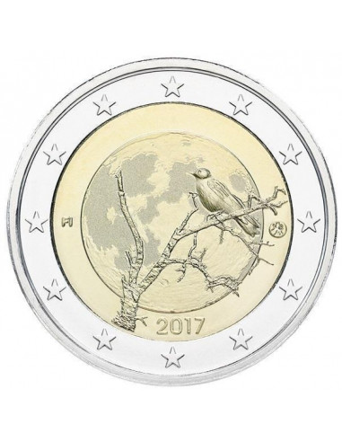 Awers monety 2 euro 2017 Natura fińska