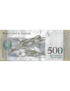 Przód banknotu Wenezuela 500 Bolivar 2017 UNC 2