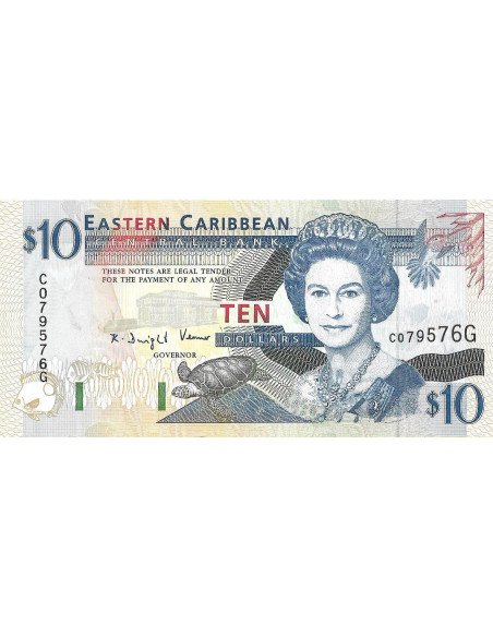 Przód banknotu 10 Dolarów 1994 UNC