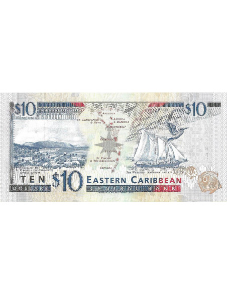 Tył banknotu 10 Dolarów 1994 UNC