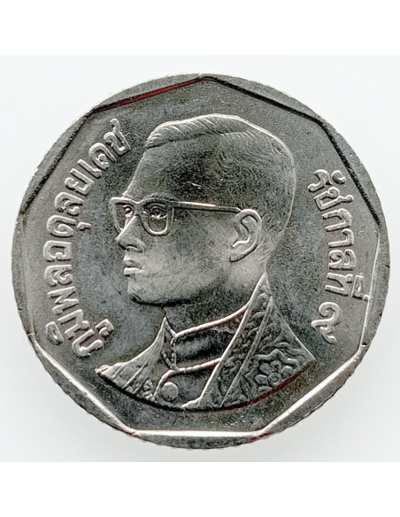 Awers monety 5 Baht 2000