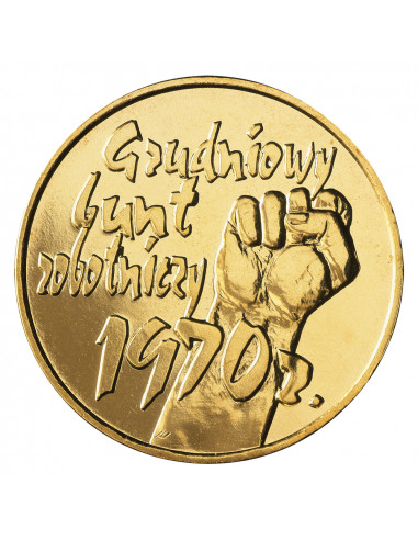 Awers monety 2 zł 2000  30. rocznica Grudnia 70