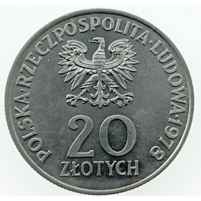 Rewers monety 20 Złotych 1978 Pierwszy Polak w Kosmosie