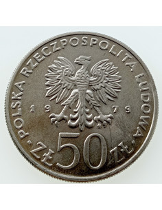 Awers monety 50 Złotych 1979 Książe Mieszko I 2