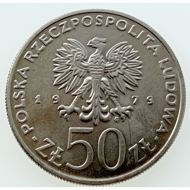 Rewers monety 50 Złotych 1979 Książe Mieszko I