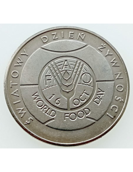 Awers monety 50 Złotych 1981 FAO