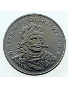 Awers monety 50 Złotych 1980 Bolesław I Chrobry