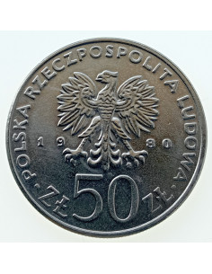Awers monety 50 Złotych 1980 Bolesław I Chrobry 2