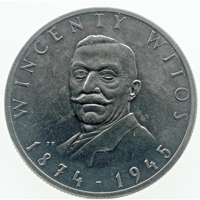 Awers monety 100 Złotych 1984 110. rocznica urodzin Wincentego Witosa