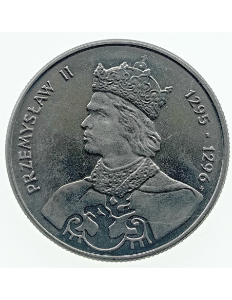 Awers monety 100 Złotych 1985 Przemysław II