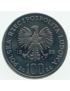 Awers monety 100 Złotych 1985 Przemysław II 2