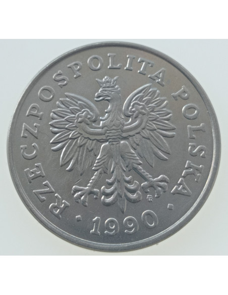 Awers monety 100 Złotych 1990