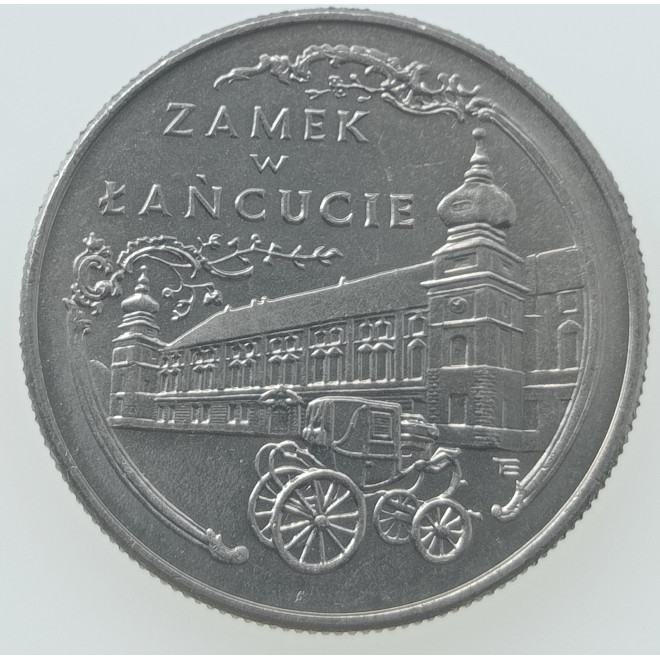 Awers monety 20 000 Złotych 1993 Zamek w Łańcucie