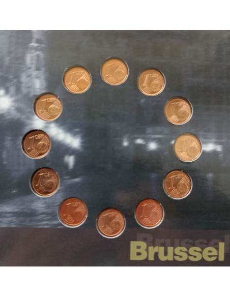 Rewers monety Różne euro zestaw 2002