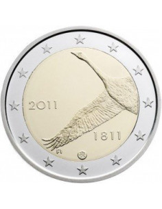 Awers monety Finlandia 2 euro 2011 200lecie istnienia Banku Finlandii