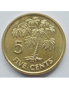 Awers monety Seszele 5 Centów 2010 2