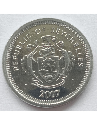 Awers monety Seszele 25 Centów 2007