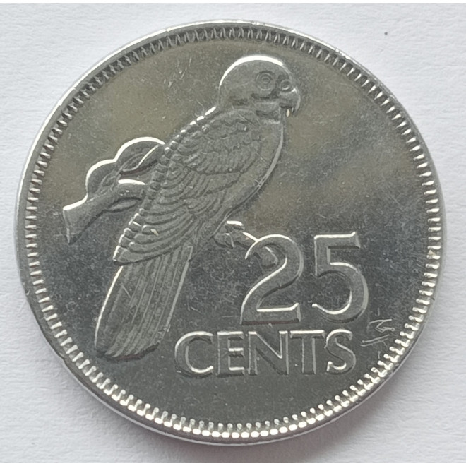 Rewers monety Seszele 25 Centów 2012