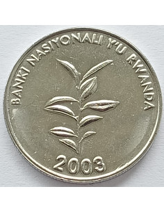 Awers monety Rwanda 20 Franków 2003