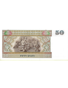 Przód banknotu Birma 50 Kiat 1994 UNC 2