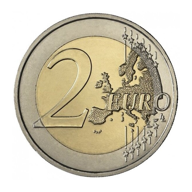 Rewers monety Francja 2 euro 2020 Generał Charles de Gaulle