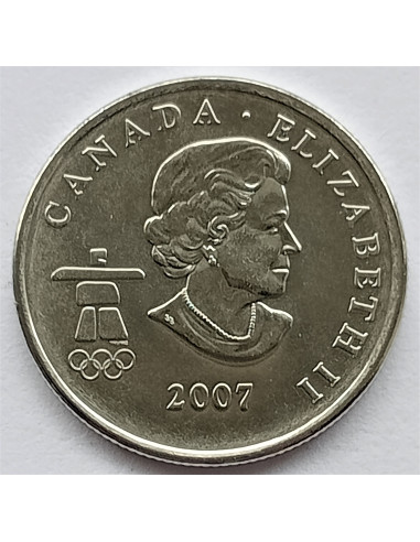 Awers monety Kanada 25 Centów 2007