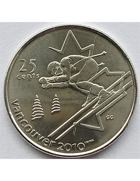 Rewers monety Kanada 25 Centów 2007