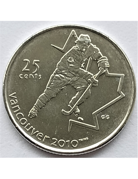 Rewers monety Kanada 25 Centów 2007